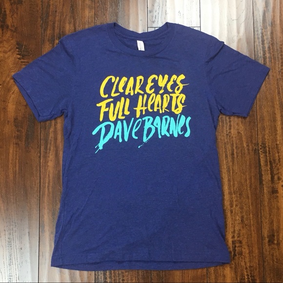 Dave Barnes Concert T-shirt shirt “Clear Eyes Full Hearts” tour Size Small - Picture 1 of 6